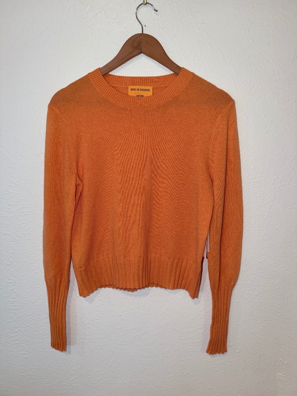 NWT Guest In Residence Shrunken Crew In Cashmere M